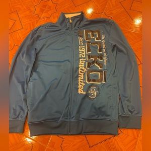 Ecko UNLTD Men’s Gym & Workout Jacket – Blue, Large